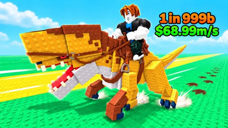 Official Roblox thumbnail for [☄️] Ride a Dino